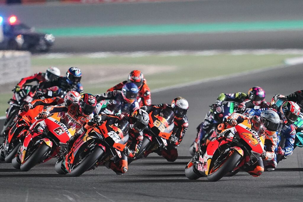 Moto Grand Prix in Doha's Lusail International Circuit