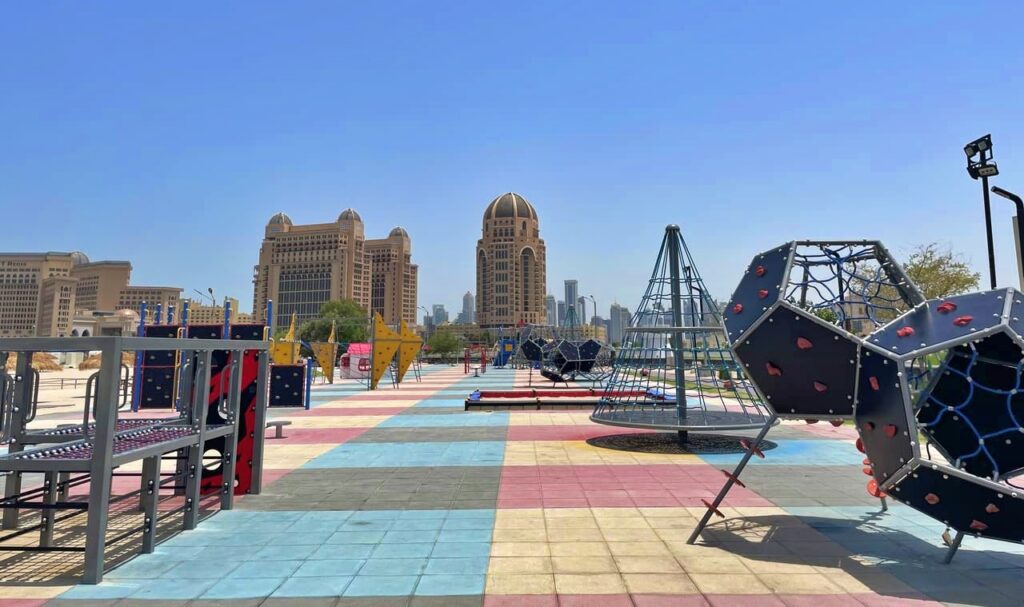 kids playground at Katara beach