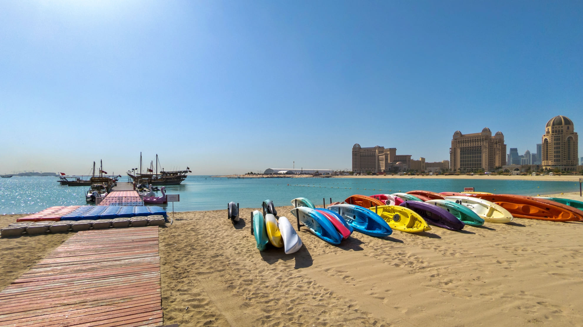 Kayaking at Katara Beach