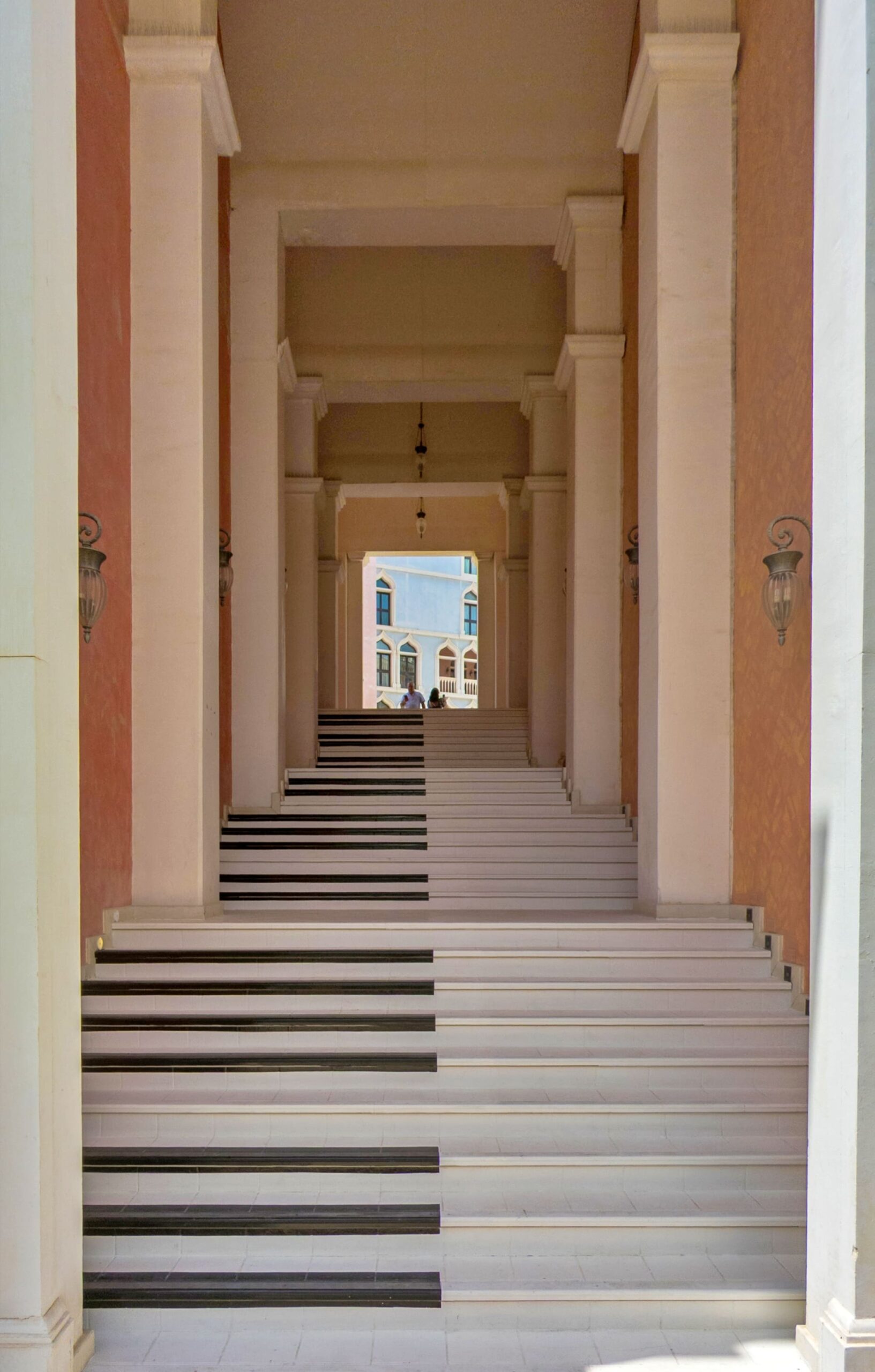 The piano stairs at The Pearl island