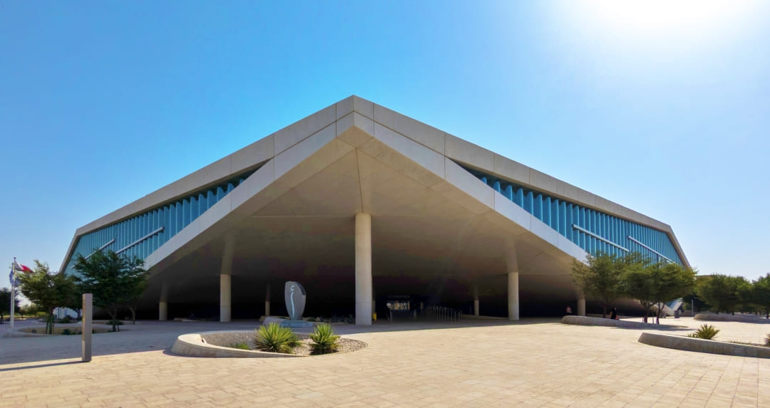 The unique architecture of the Qatar National Library