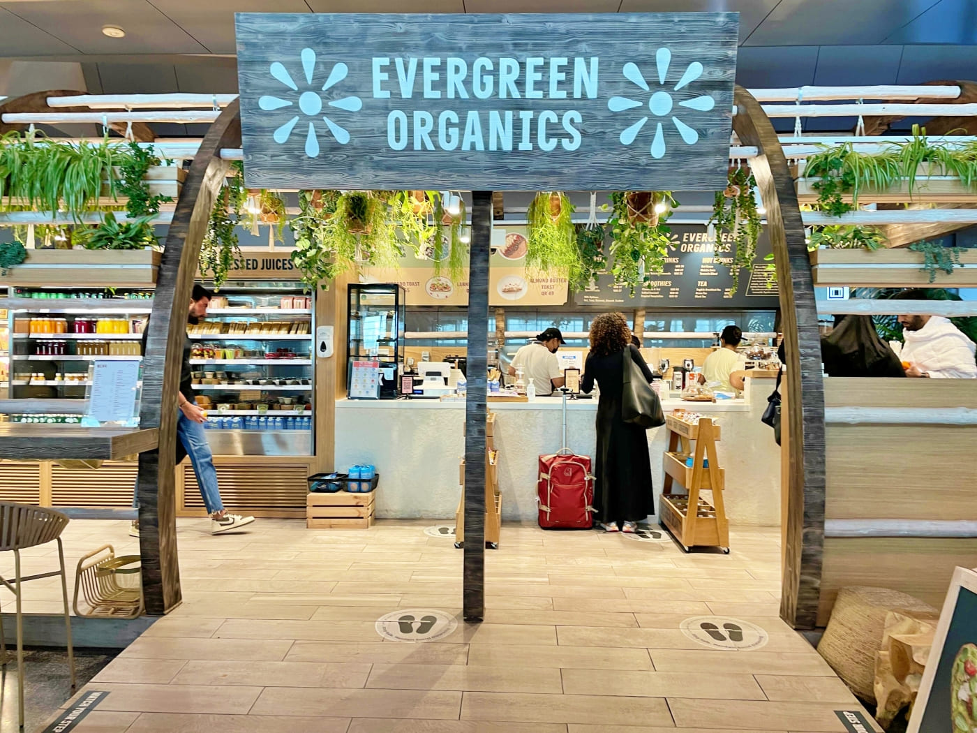 Evergreen Organics at Doha Airport